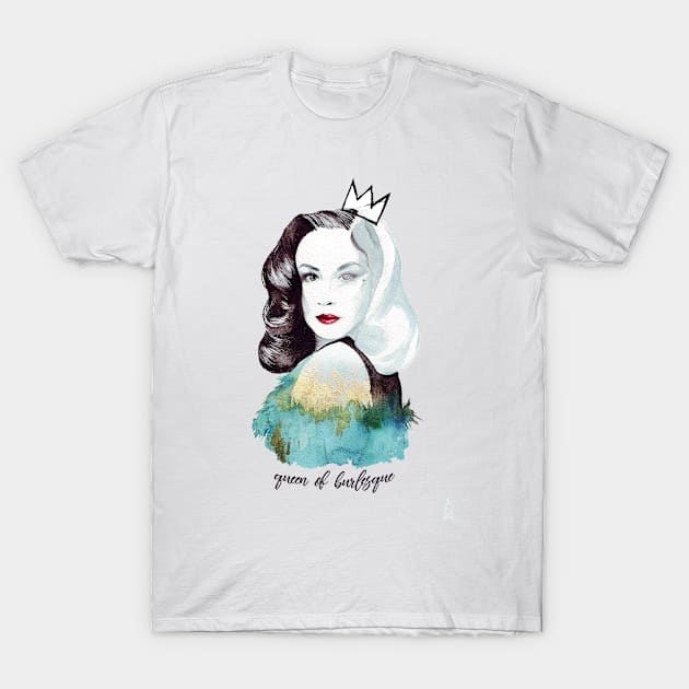 Queen of Burlesque T-Shirt by ancapora